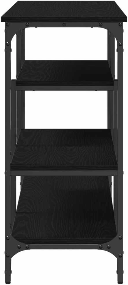 Konsolinis stalas juoda ąžuolo 100 x 35 x 75 cm