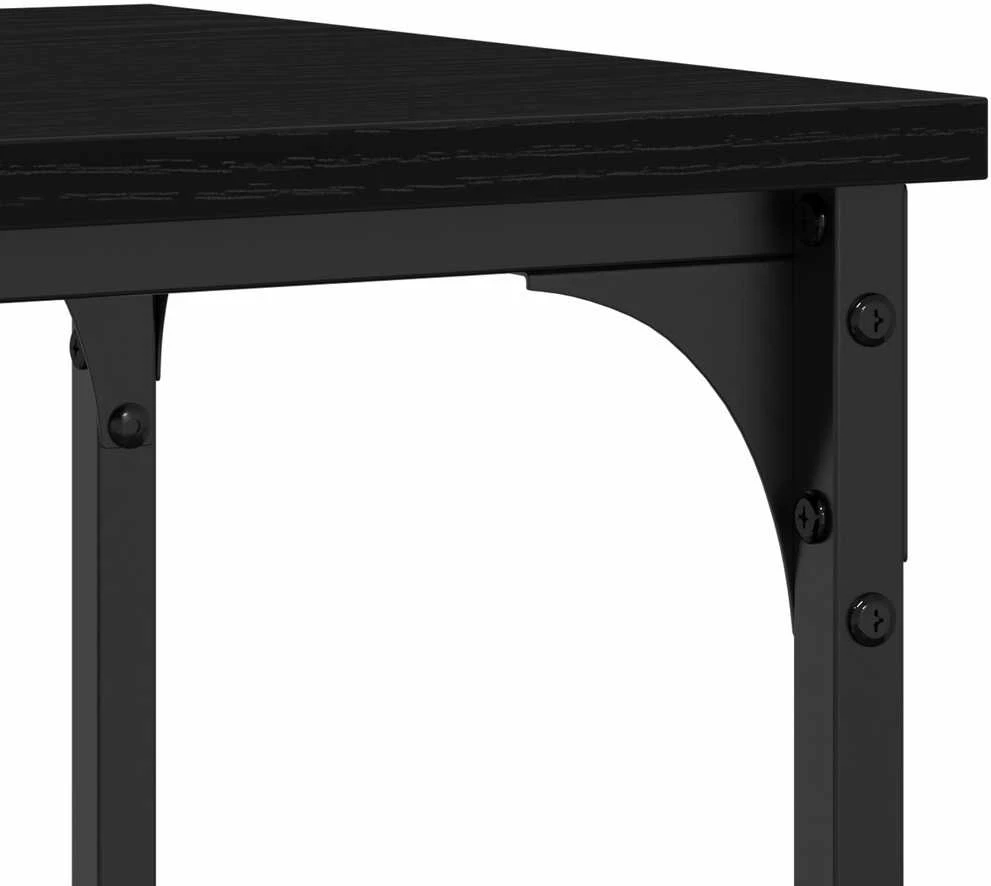 Konsolinis stalas juoda ąžuolo 100 x 35 x 75 cm