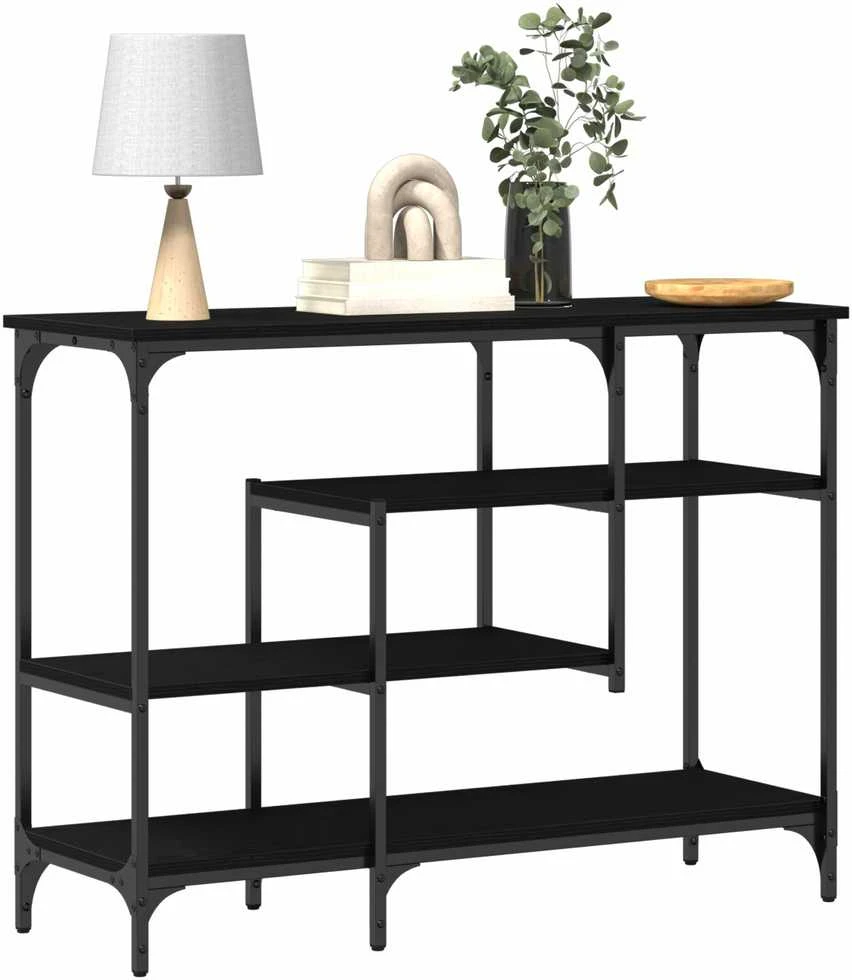 Konsolinis stalas juoda ąžuolo 100 x 35 x 75 cm