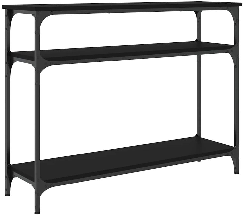 Konsolinis staliukas, juodas, 100x29x75cm, apdirbta mediena