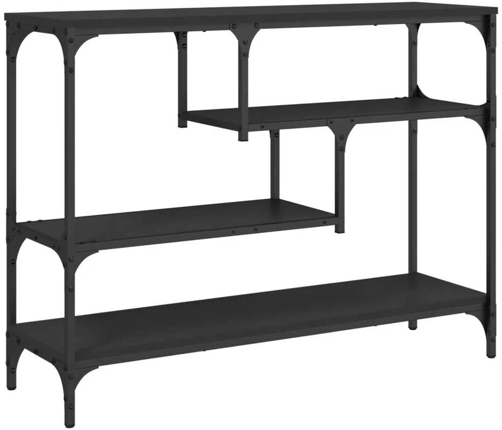 Konsolinis staliukas, juodas, 100x30x75cm, apdirbta mediena