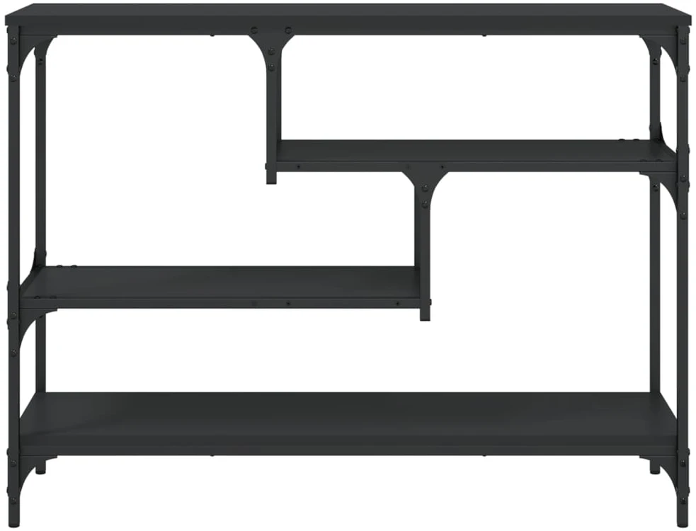Konsolinis staliukas, juodas, 100x30x75cm, apdirbta mediena