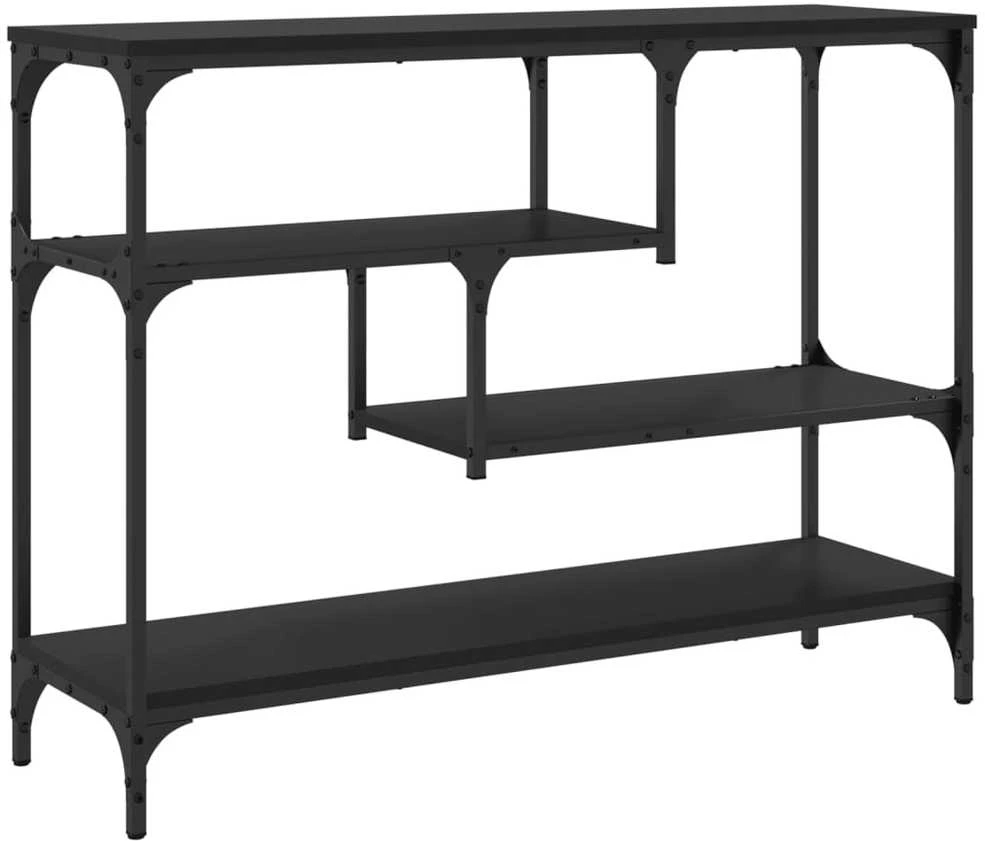 Konsolinis staliukas, juodas, 100x30x75cm, apdirbta mediena