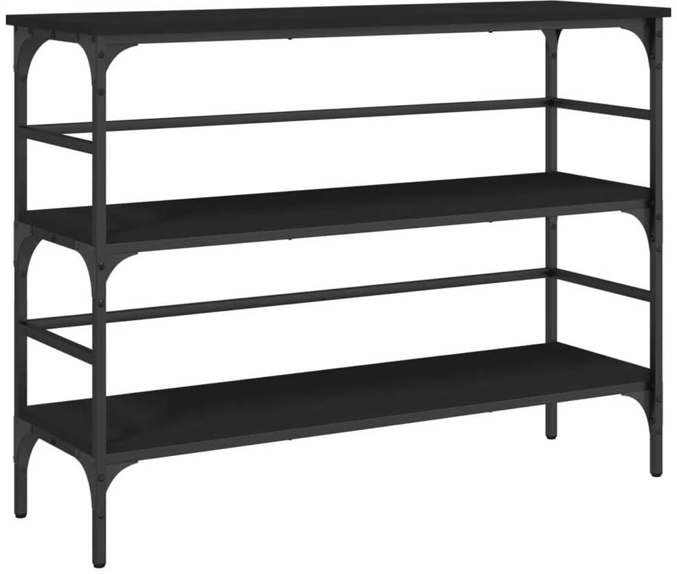 Konsolinis staliukas, juodas, 100x32x75cm, apdirbta mediena