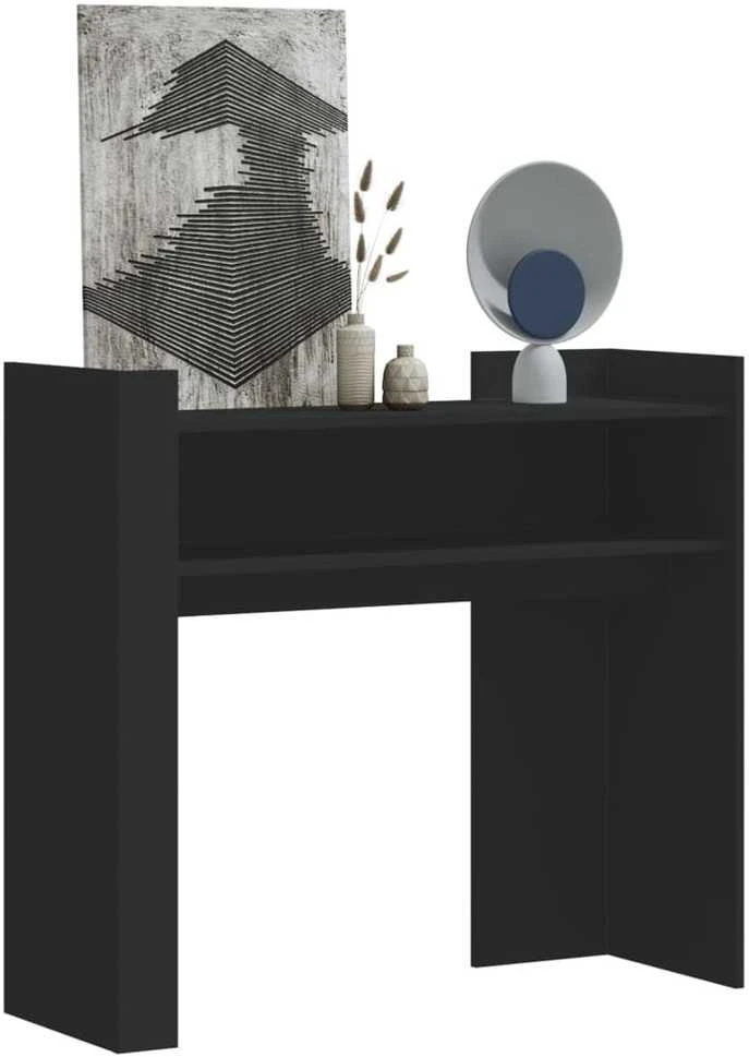Konsolinis staliukas, juodas, 100x35x90cm, apdirbta mediena