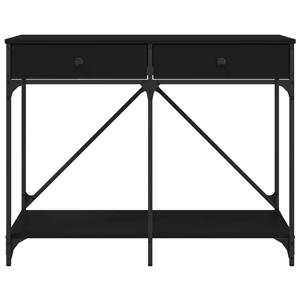 Konsolinis staliukas, juodas, 100x39x78,5cm, apdirbta mediena
