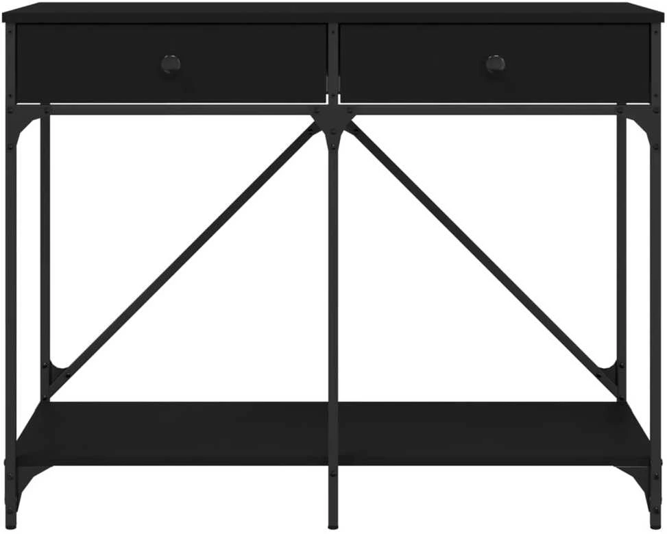Konsolinis staliukas, juodas, 100x39x78,5cm, apdirbta mediena