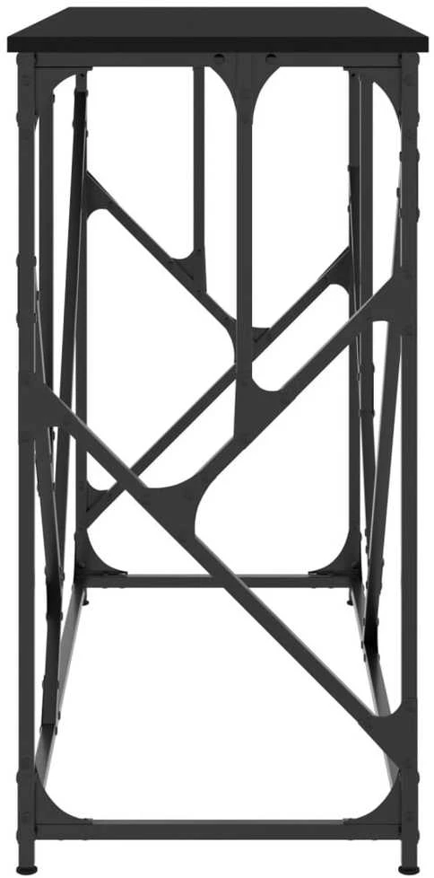 Konsolinis staliukas, juodas, 100x40x80cm, apdirbta mediena