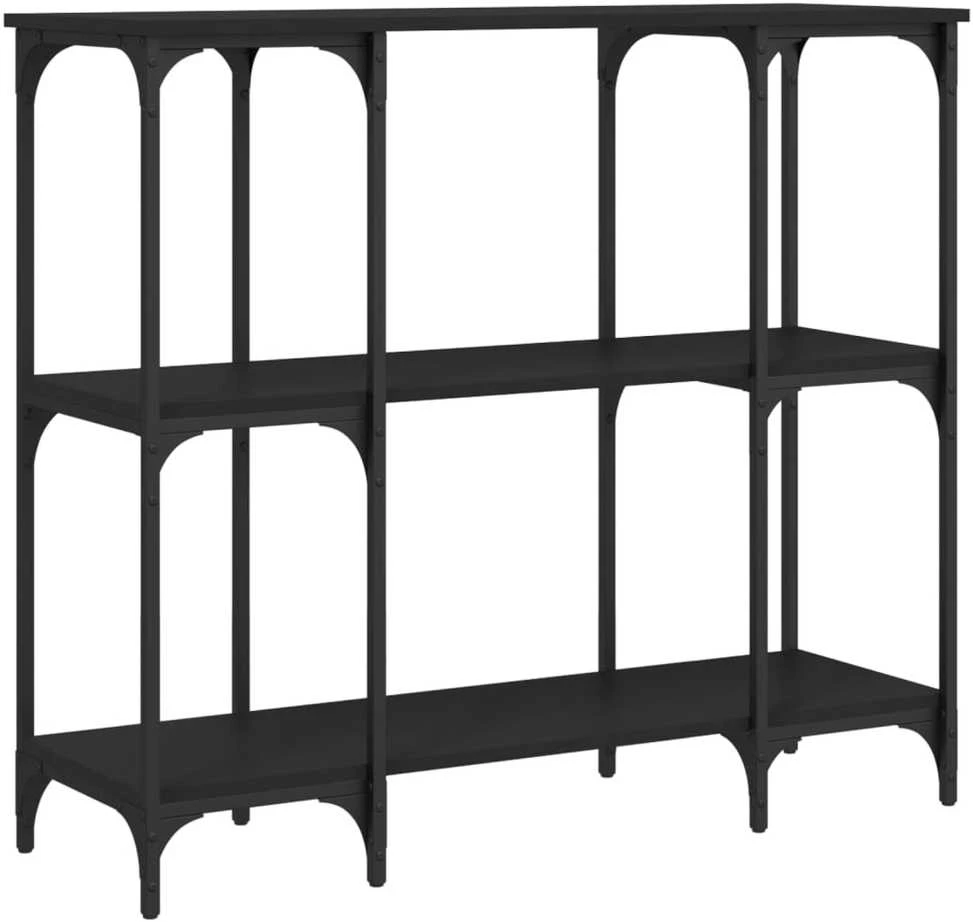 Konsolinis staliukas, juodas, 102x35x90cm, apdirbta mediena