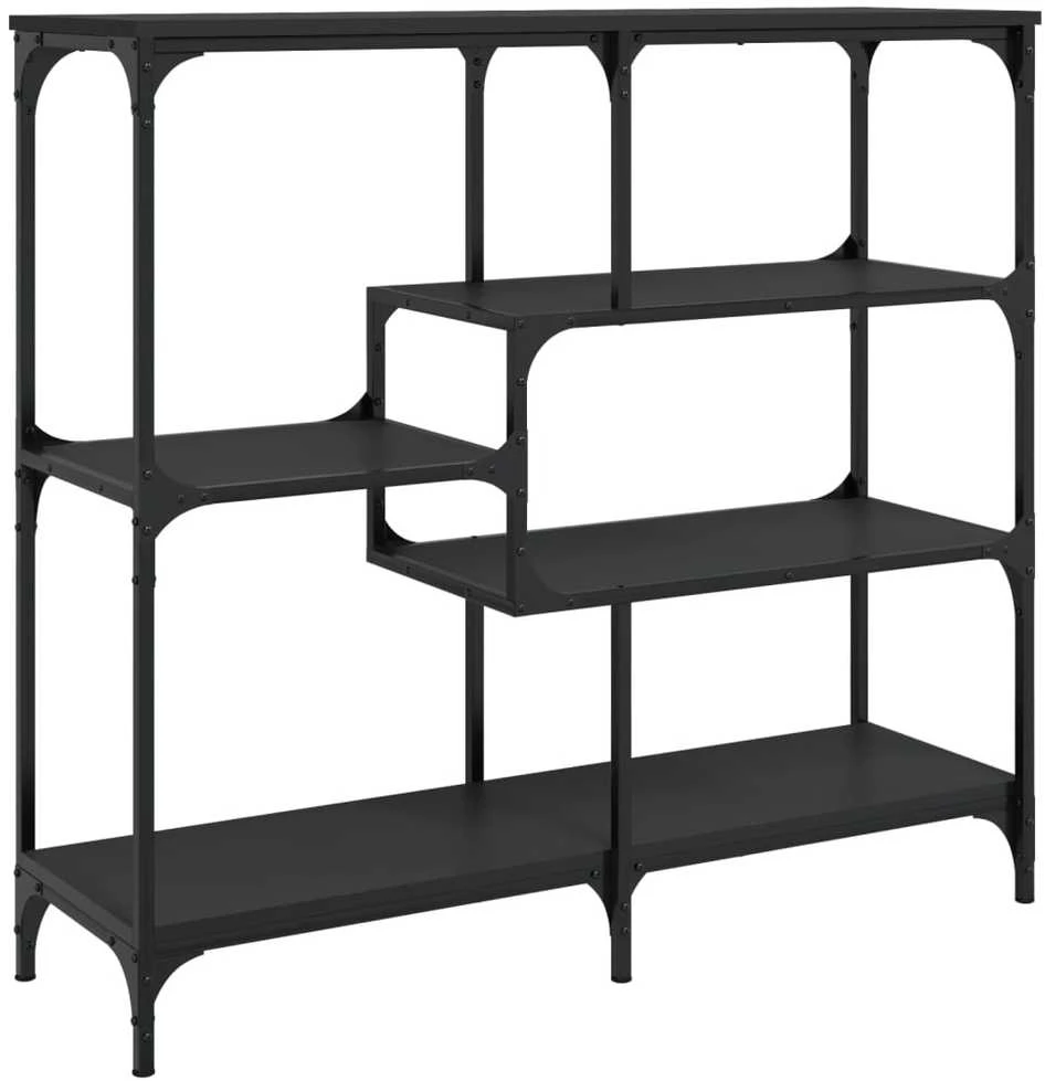 Konsolinis staliukas, juodas, 103x32x95cm, apdirbta mediena