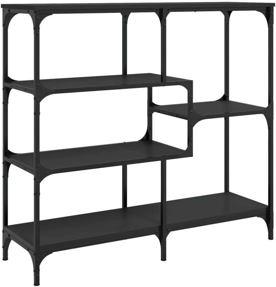 Konsolinis staliukas, juodas, 103x32x95cm, apdirbta mediena