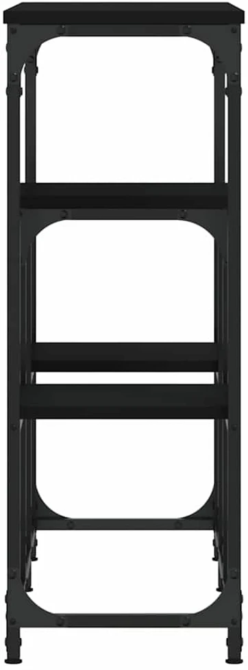 Konsolinis staliukas, juodas, 89,5x28x76cm, apdirbta mediena