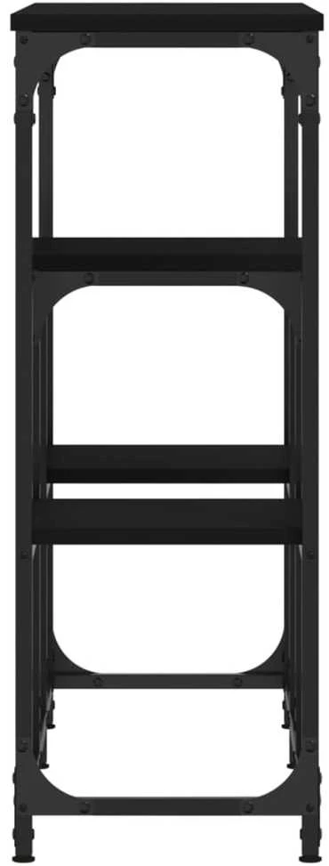 Konsolinis staliukas, juodas, 89,5x28x76cm, apdirbta mediena