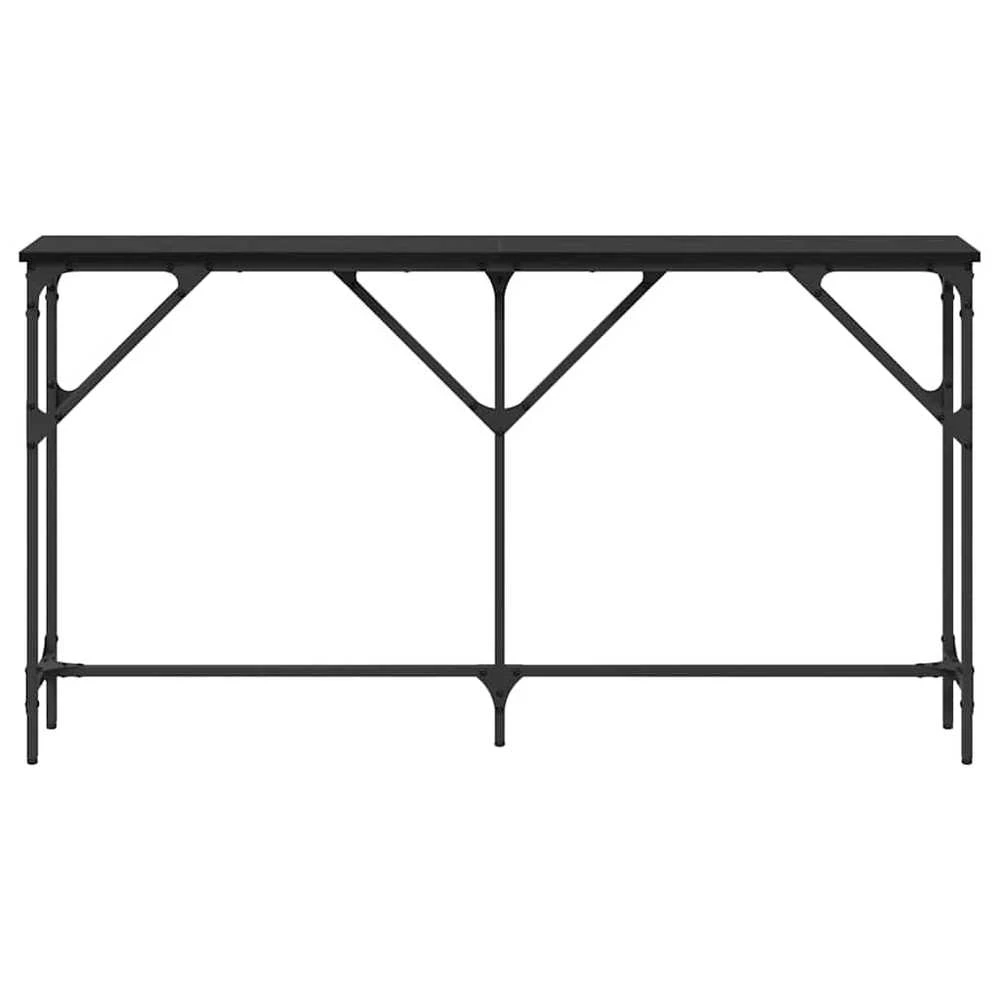 Konsolinis stalas juoda ąžuolo 140 x 23 x 75 cm
