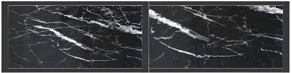 Konsolinis staliukas, juodo marmuro, 140x35x75,5cm, stiklas