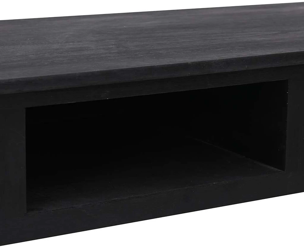 Konsolinis staliukas, juodos spalvos, 110x45x76cm, mediena