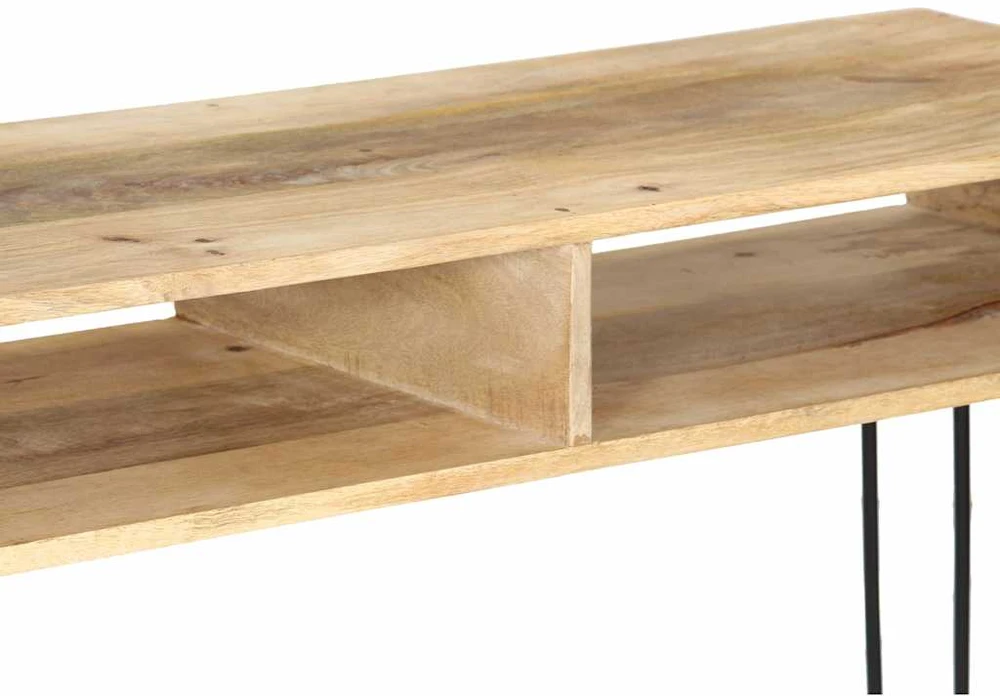 Konsolinis staliukas, mango medienos masyvas, 115x35x76cm