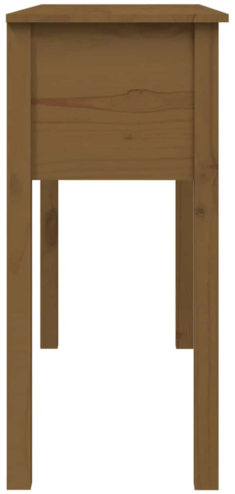 Konsolinis staliukas, medaus rudas, 100x35x75cm, pušies masyvas