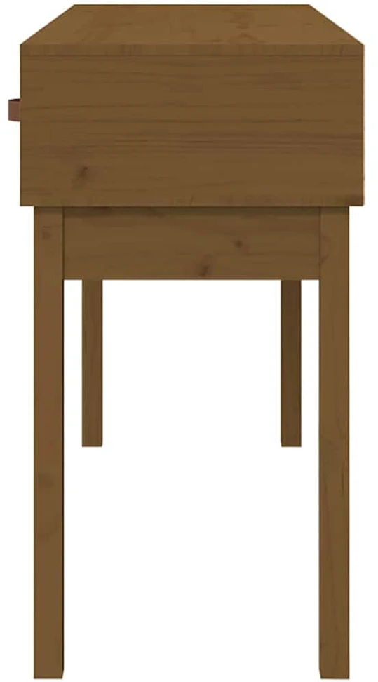 Konsolinis staliukas, medaus rudas, 114x40x75cm, pušies masyvas