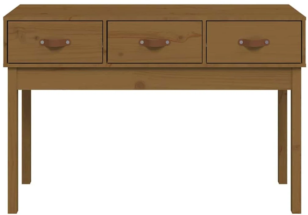 Konsolinis staliukas, medaus rudas, 114x40x75cm, pušies masyvas