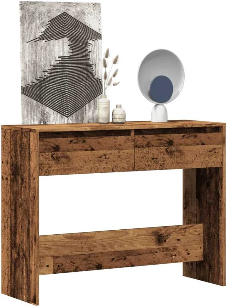 Konsolinis staliukas, medienos, 100x35x76,5cm, apdirbta mediena