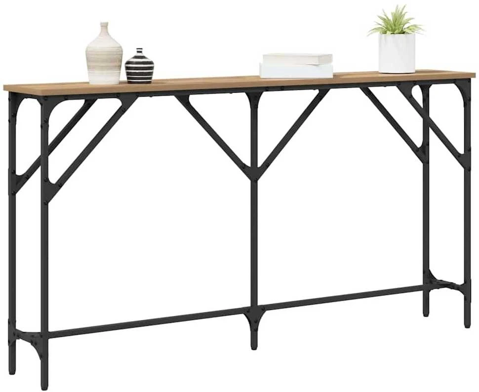 Konsolinis stalas artisano ąžuolo 140 x 23 x 75 cm