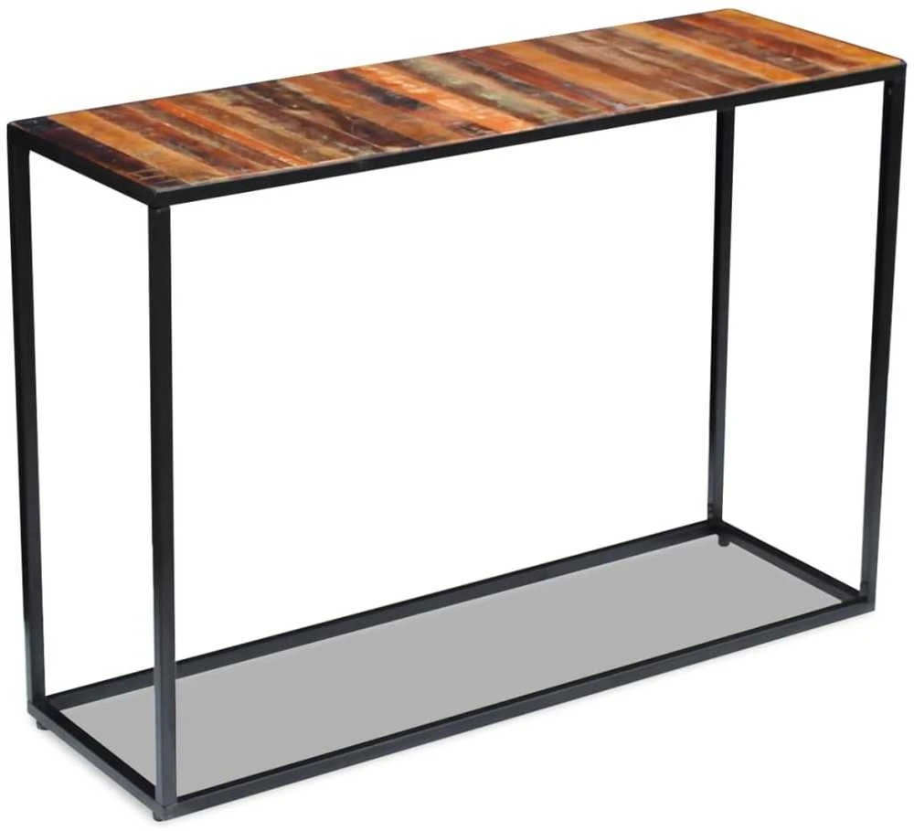 Konsolinis staliukas, perdirbtos medienos masyvas, 110x35x76 cm