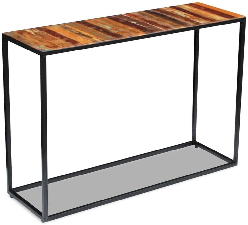Konsolinis staliukas, perdirbtos medienos masyvas, 110x35x76 cm
