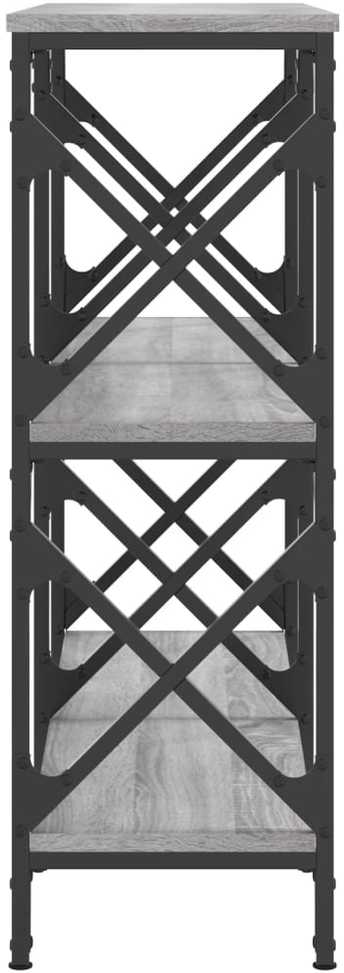 Konsolinis staliukas, pilkas ąžuolo, 100x28x80,5cm, mediena