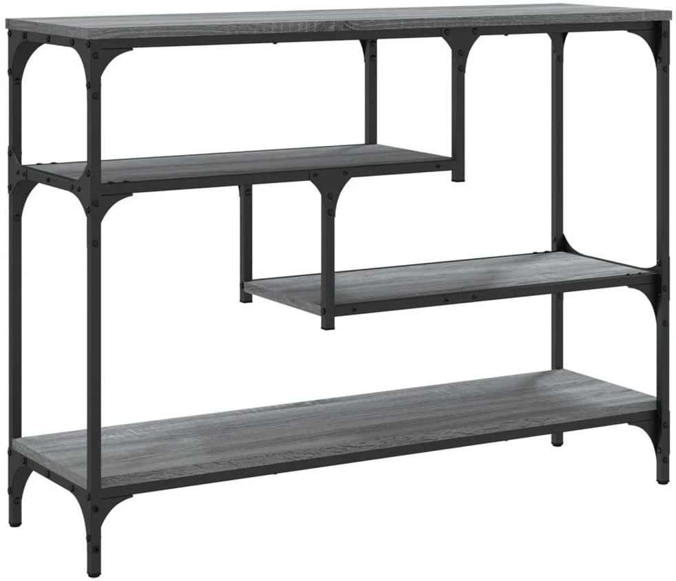 Konsolinis staliukas, pilkas ąžuolo, 100x30x75cm, mediena
