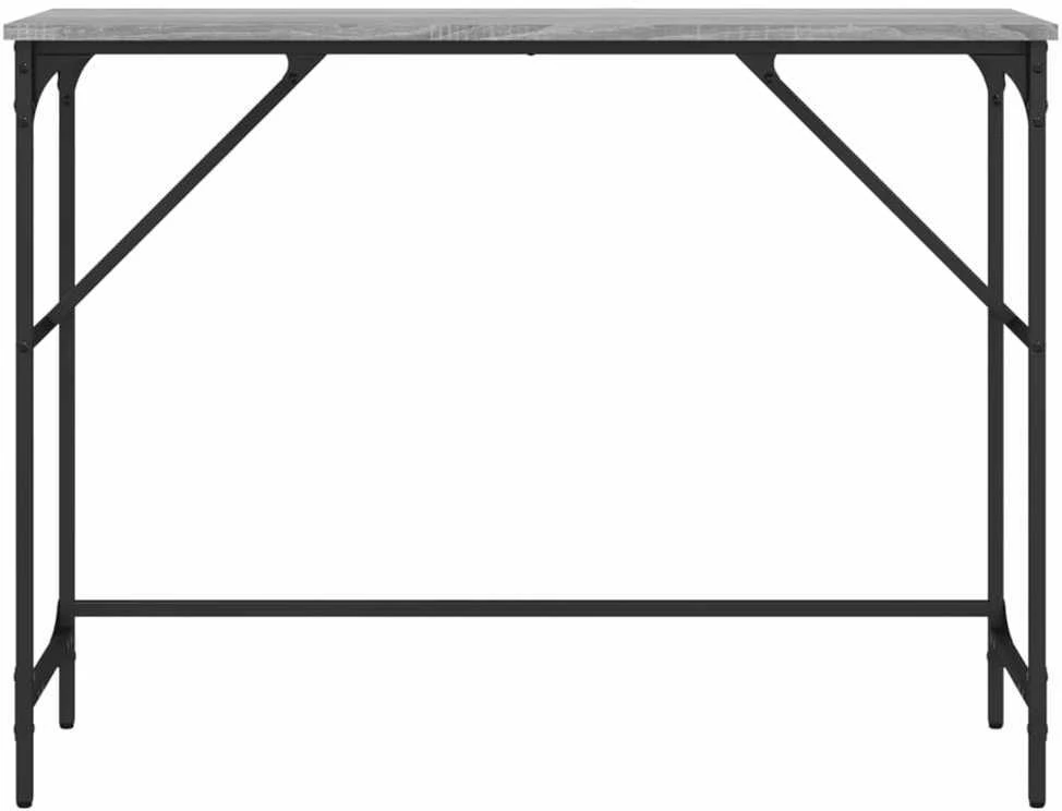 Konsolinis staliukas, pilkas ąžuolo, 100x32x75cm, mediena