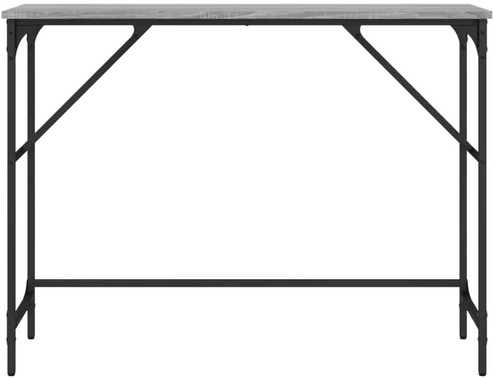 Konsolinis staliukas, pilkas ąžuolo, 100x32x75cm, mediena