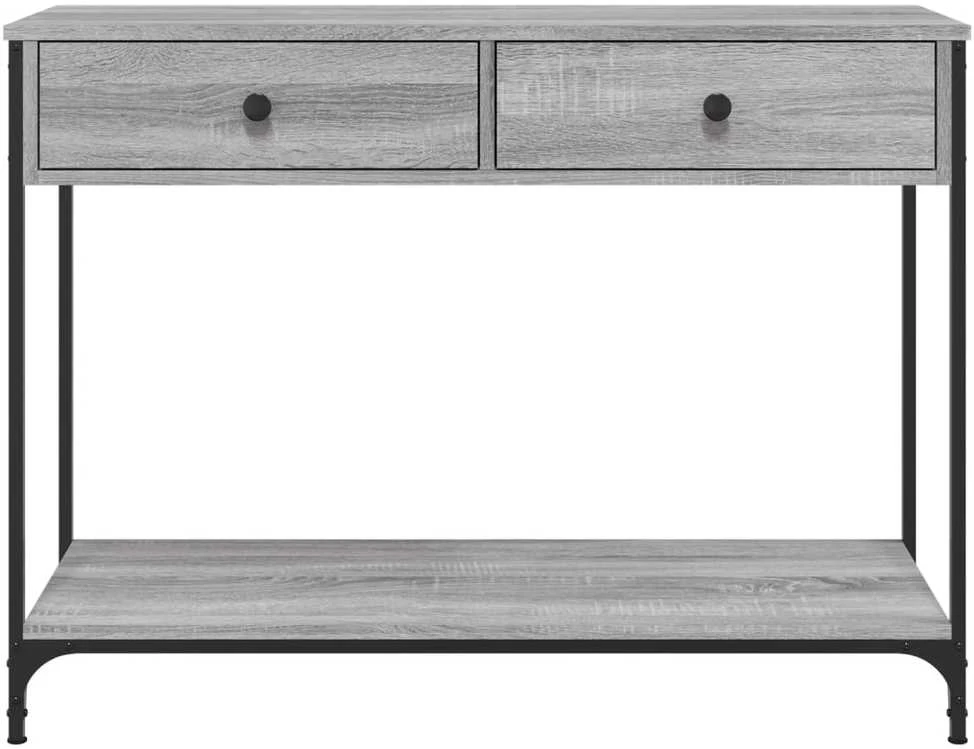 Konsolinis staliukas, pilkas ąžuolo, 100x34,5x75cm, mediena