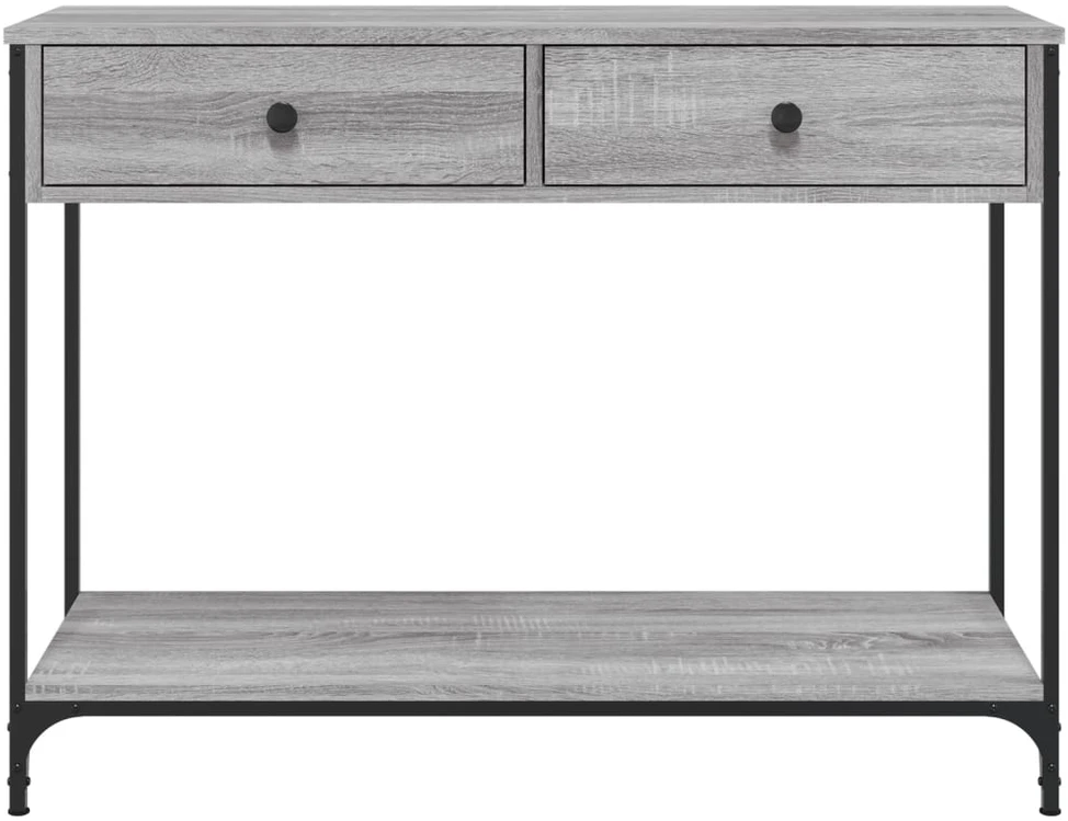 Konsolinis staliukas, pilkas ąžuolo, 100x34,5x75cm, mediena
