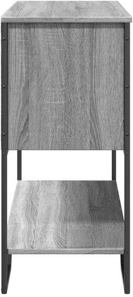 Konsolinis staliukas, pilkas ąžuolo, 100x35x74,5cm, mediena