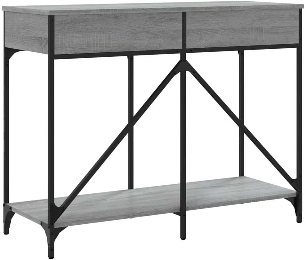 Konsolinis staliukas, pilkas ąžuolo, 100x39x78,5cm, mediena