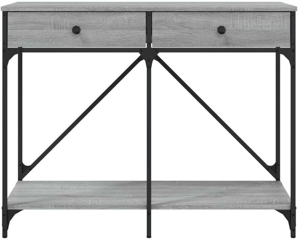 Konsolinis staliukas, pilkas ąžuolo, 100x39x78,5cm, mediena