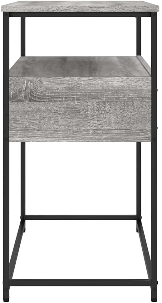 Konsolinis staliukas, pilkas ąžuolo, 75x40x75cm, mediena