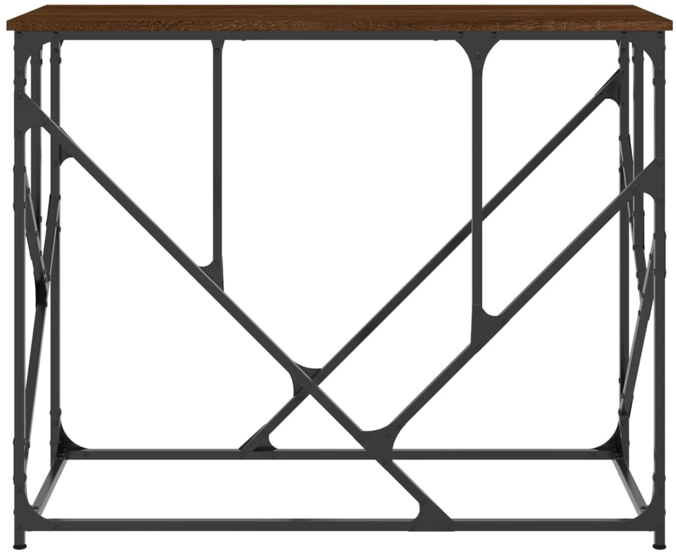 Konsolinis staliukas, rudas ąžuolo, 100x40x80cm, mediena