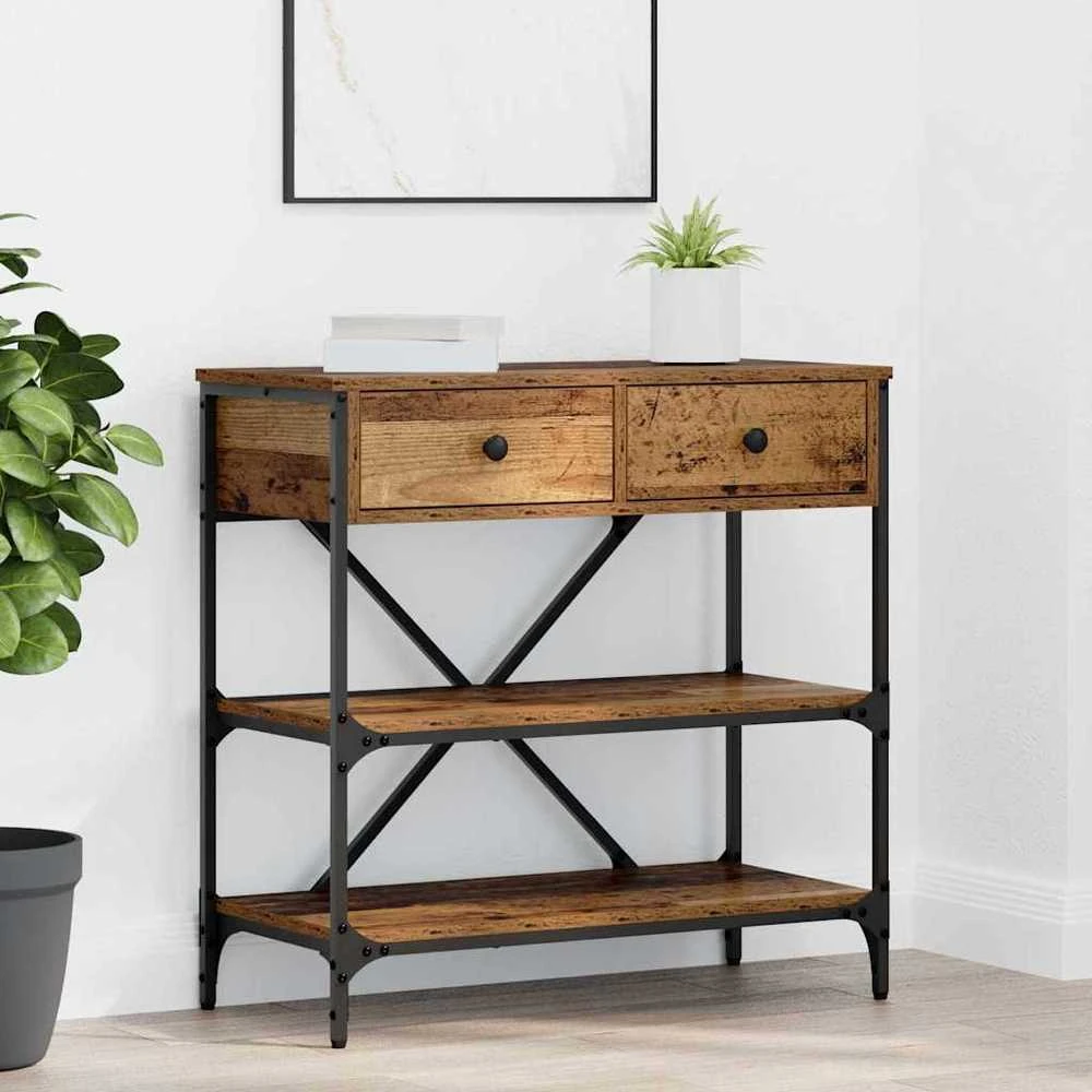 Konsolinis stalas su stalčių Ruda 75 x 34,5 x 75 cm Medis