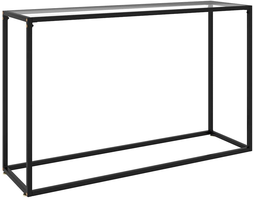Konsolinis staliukas, skaidrus, 120x35x75cm, grūdintas stiklas