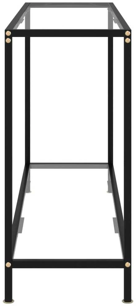 Konsolinis staliukas, skaidrus, 120x35x75cm, grūdintas stiklas