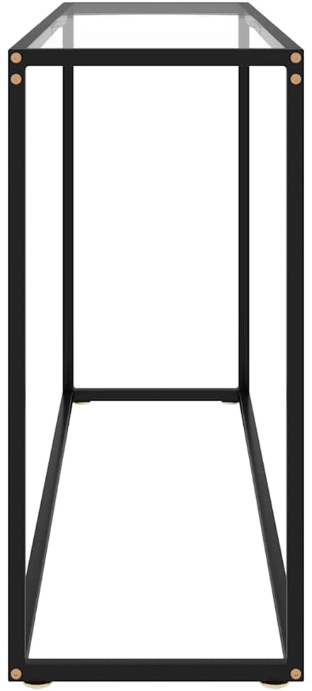 Konsolinis staliukas, skaidrus, 120x35x75cm, grūdintas stiklas