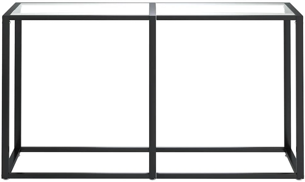 Konsolinis staliukas, skaidrus, 140x35x75,5cm, stiklas