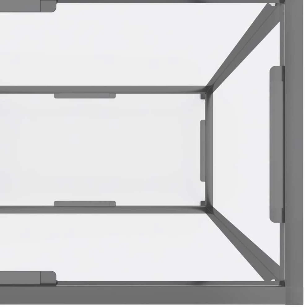 Konsolinis staliukas, skaidrus, 140x35x75,5cm, stiklas