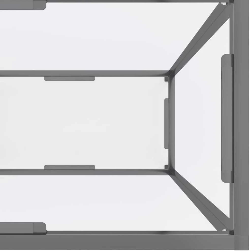 Konsolinis staliukas, skaidrus, 160x35x75,5cm, stiklas