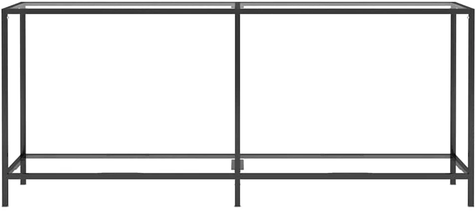 Konsolinis staliukas, skaidrus, 180x35x75,5cm, stiklas