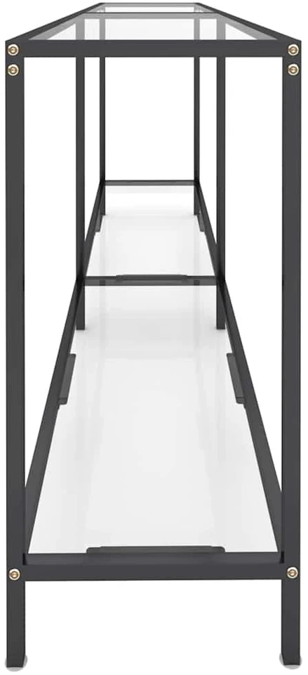 Konsolinis staliukas, skaidrus, 180x35x75,5cm, stiklas