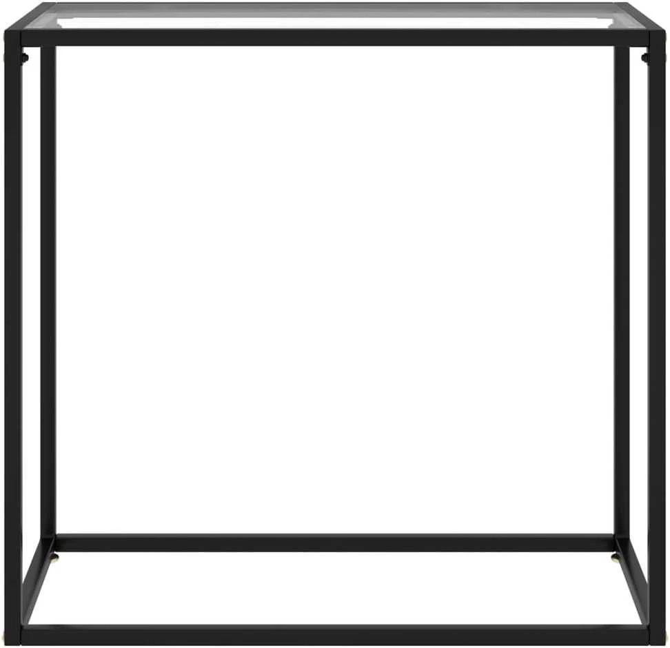 Konsolinis staliukas, skaidrus, 80x35x75cm, grūdintas stiklas