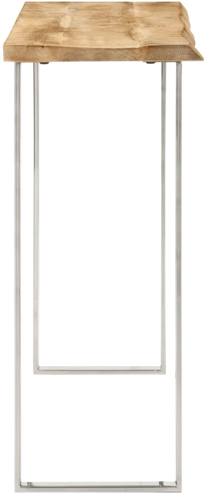 Konsolinis staliukas su gyvu kraštu, 105x33x76cm, mango mediena